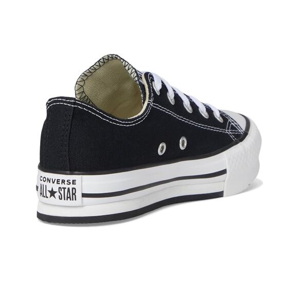 NWT Converse Boy’s Chuck Taylor Eva Lift Platform – Black/White, Size 2.5 - Picture 6 of 7